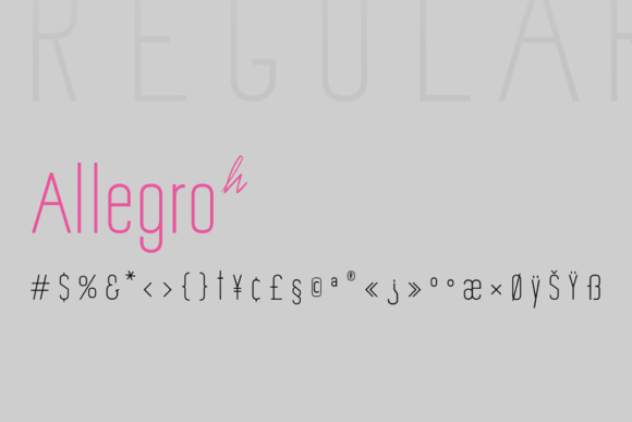 Allegro Sans: A Bright Web Font