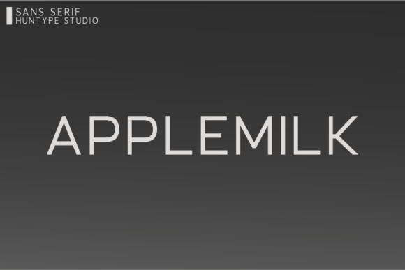 Applemilk: A Clean Font for Modern Campaigns