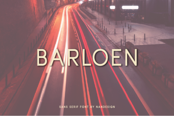 Barloen: A Simple, Stylish Font