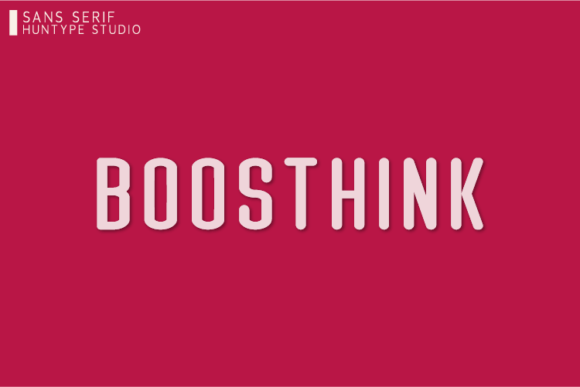 Boosthink: A Bold Font for Digital Campaigns