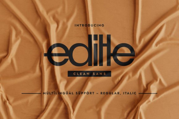 Editle: A Minimalist Font for Creative Projects