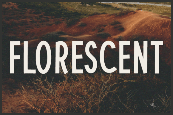 Florescent Font: Modern Typography for Editorial Design