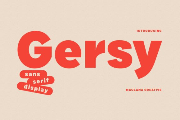 Gersy Font: Modern, Professional, and Practical