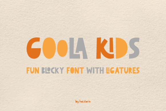 Goola Kids: A Playful Font for Creative Projects