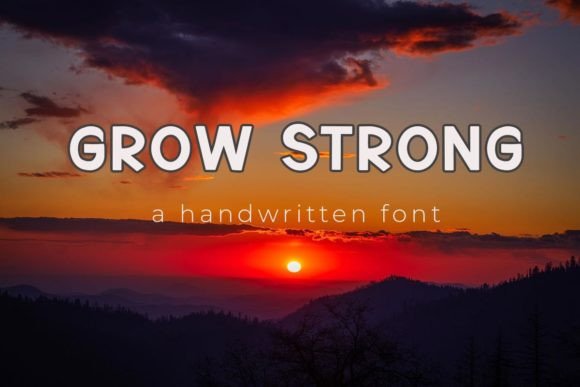 Grow Strong Font for Editorial Design