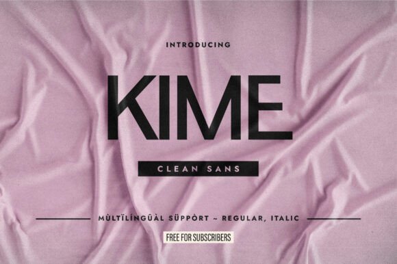 Kime: A Clean Sans Serif Font for Editorial Design