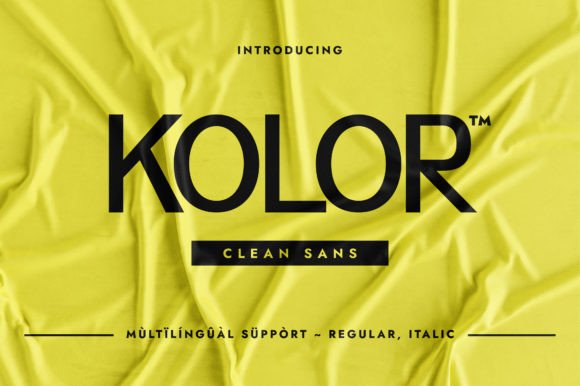 Kolor: A Clean Font for Business Branding