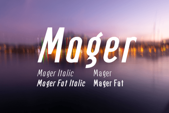 Mager Font: A Slim Sans Serif for Web Design