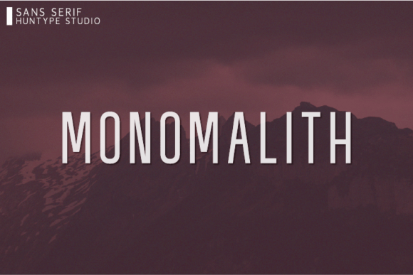 Monomalith: A Modern Sans Serif Font